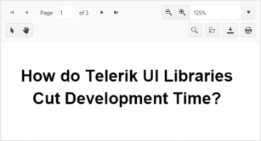 为Blazor PDF Viewer的Telerik UI