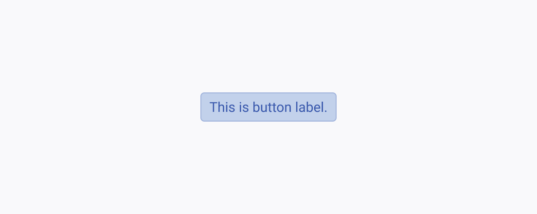 Do not use sophisticated and long words or expressions in the label of the Telerik and Kendo UI Button to indicate the action. A Telerik and Kendo UI Button showing a four-word sentence inside ending with a period.