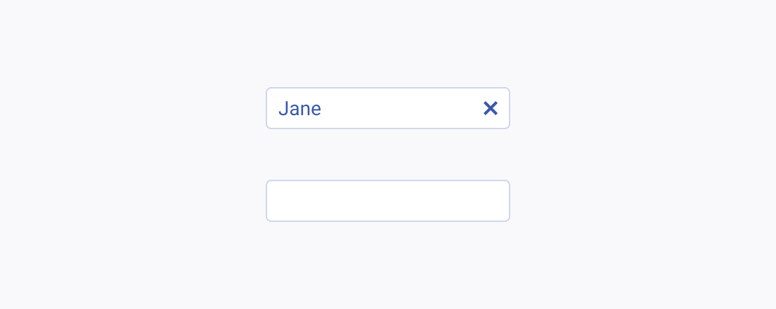 Do not render a Telerik and Kendo UI TextBox without a label. A Telerik and Kendo UI TextBox showing no label.