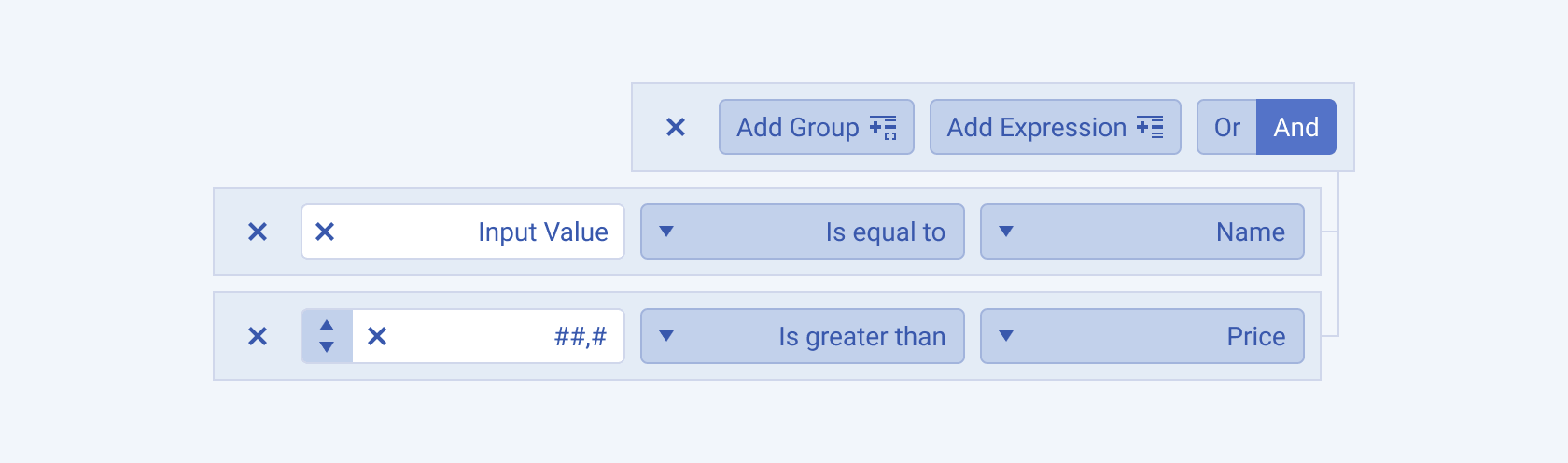 A Telerik and Kendo UI Filter demonstrating RTL support Right-to-left (RTL) support of the Telerik and Kendo UI Filter