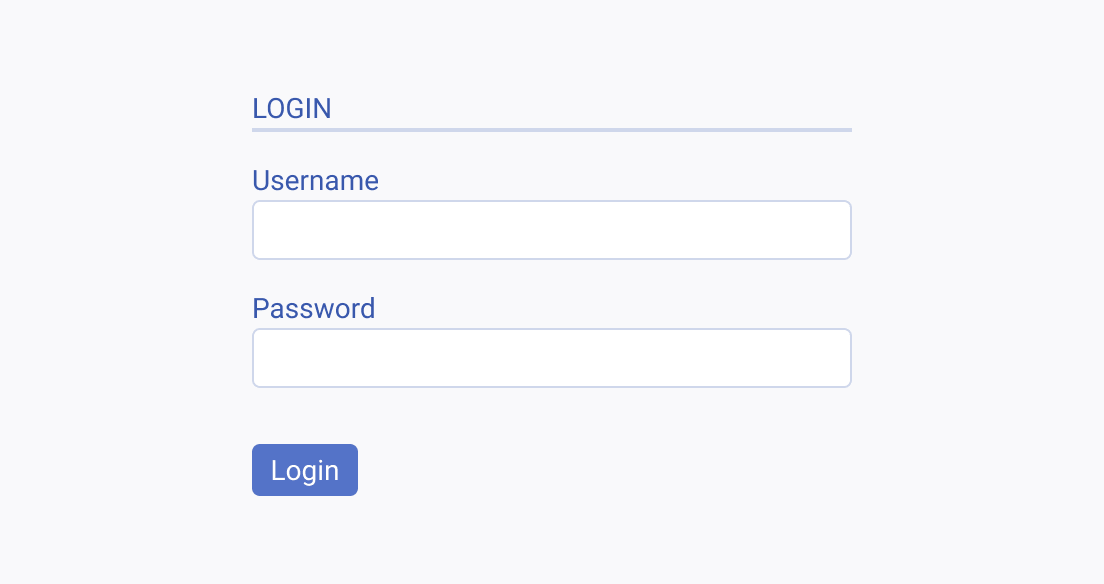 Use a Telerik and Kendo UI TextBox for password fields. A Telerik and Kendo UI Form with login input fields.