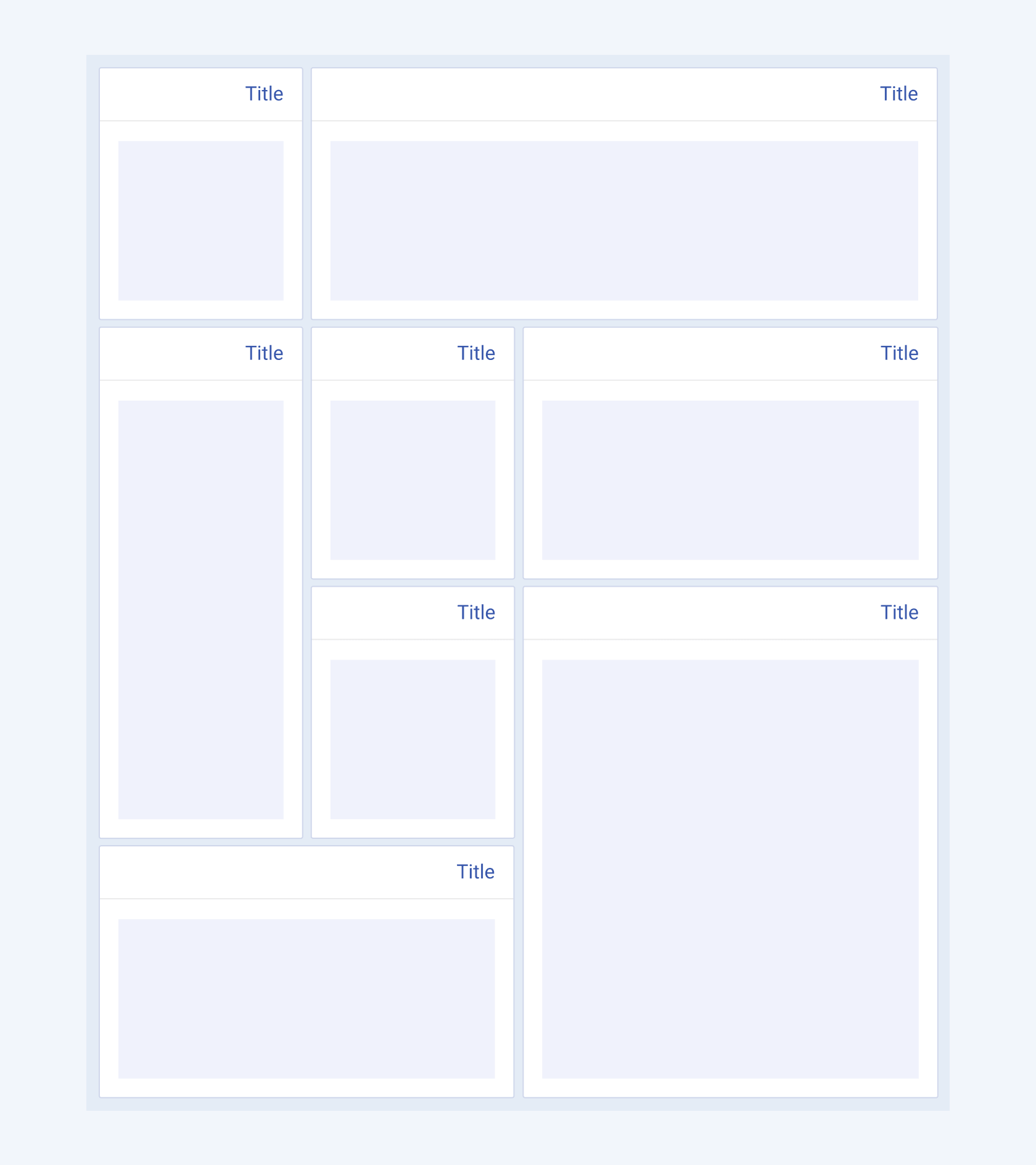 The Telerik and Kendo UI TileLayout component in a right-to-left scenario. The Telerik and Kendo UI TileLayout component showing the right-to-left option.