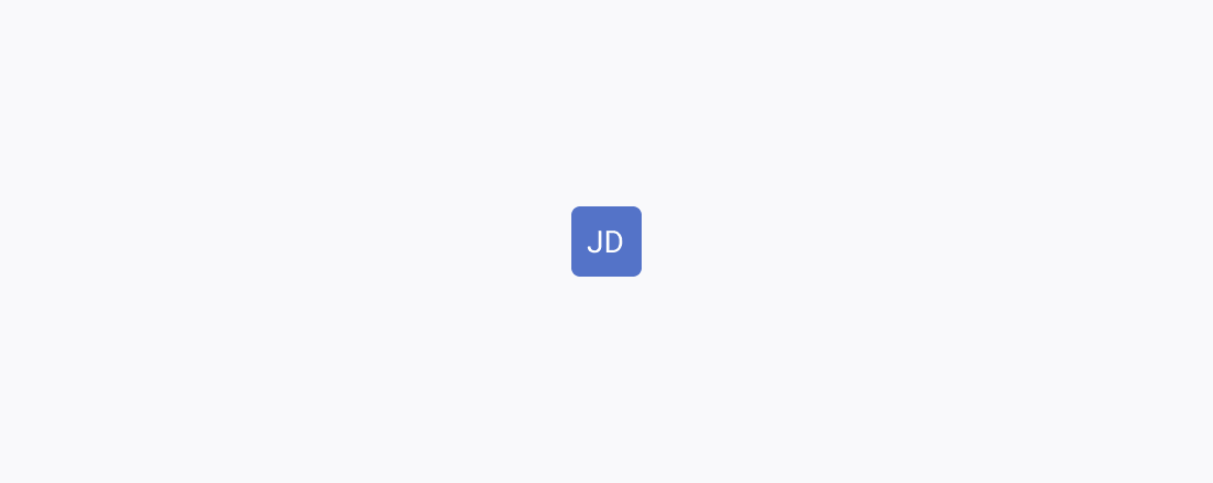 Keep the label of the Telerik and Kendo UI Avatar as clear and short as possible. A Telerik and Kendo UI Avatar with initials inside.