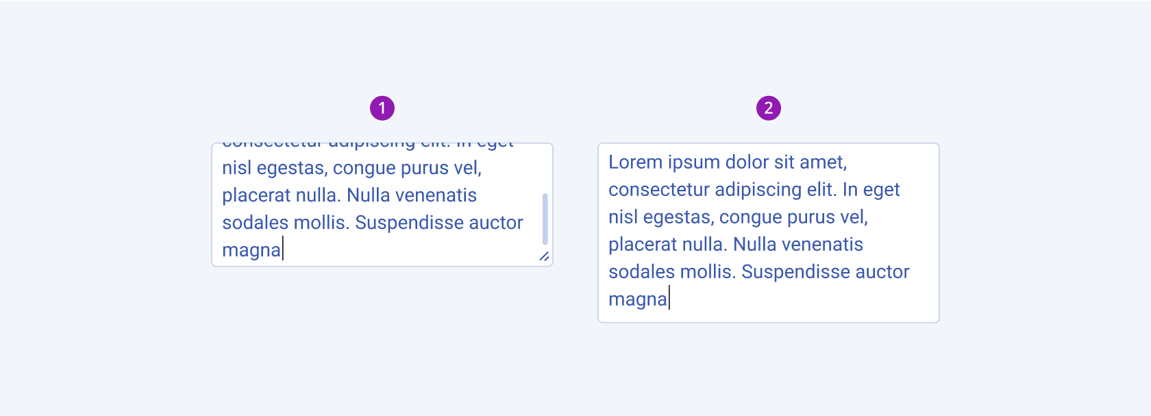 Two Telerik and Kendo UI TextAreas showing the resize handler option and the auto-resize configuration output respectively.