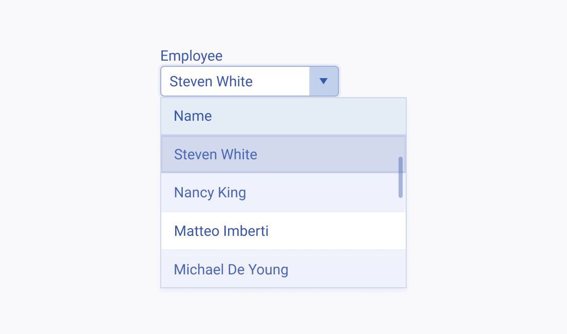 Don't use the Telerik and Kendo UI MultiColumnComboBox to represent simple data, use the ComboBox or ListBox components instead. Incorrect usage of the Telerik and Kendo UI MultiColumnComboBox to represent simple data
