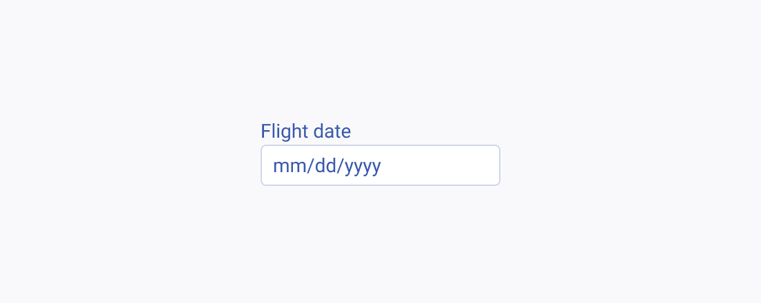 Use Telerik and Kendo UI DateInput components with descriptive placeholders. A Telerik and Kendo UI DateInput with a descriptive placeholder