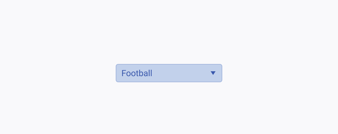 Do not use a Telerik and Kendo UI DropDownList with no label to avoid user frustration. A Telerik and Kendo UI DropDownList without a label supposedly introducing a list of sports.