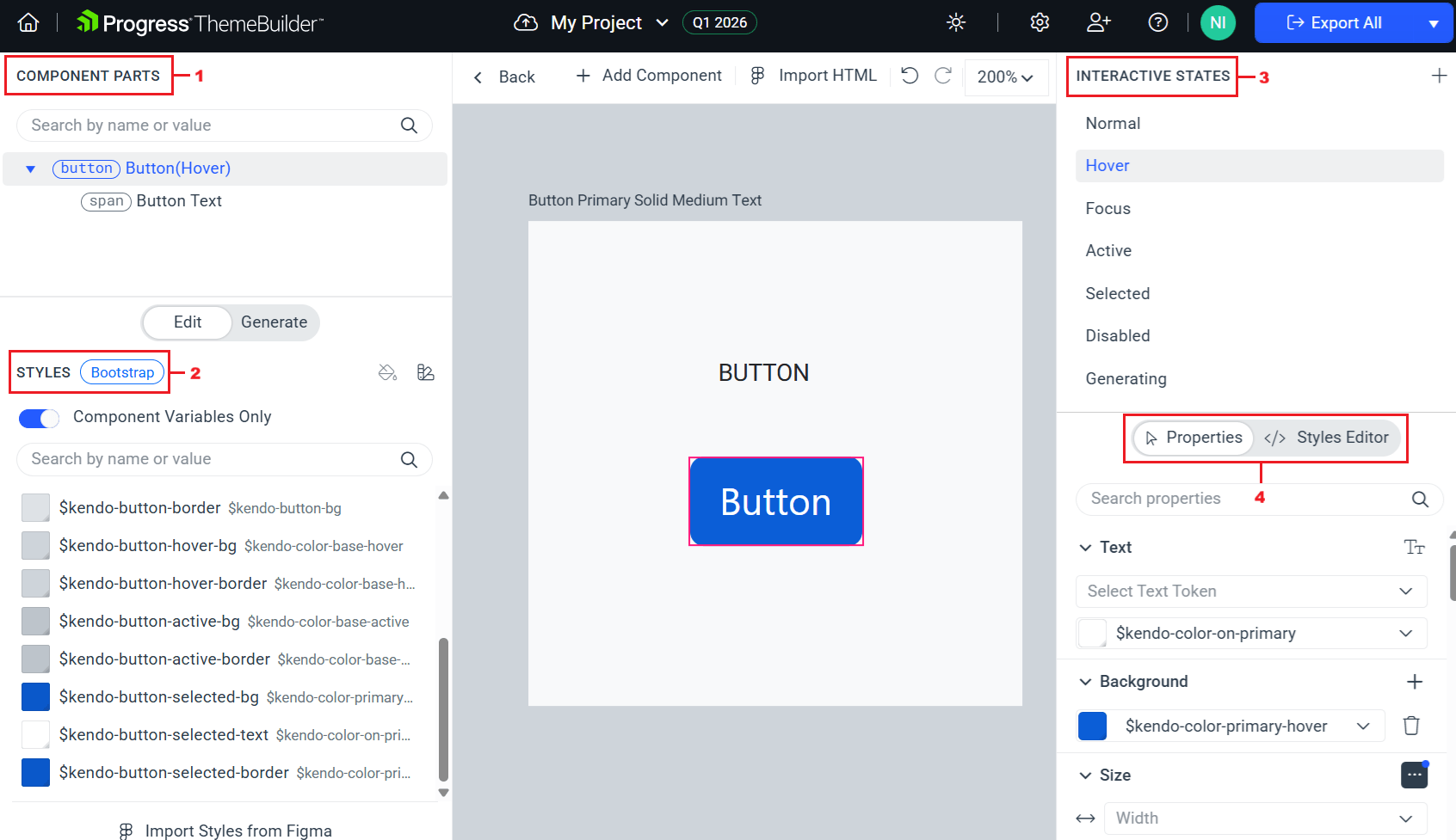 ThemeBuilder - Changing the hover state background color
