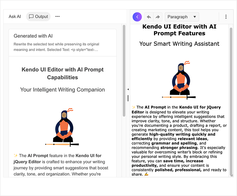 Editor - AI Prompt 770px