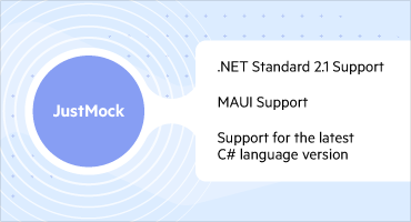 JustMock-.NET Support-MAUI Support