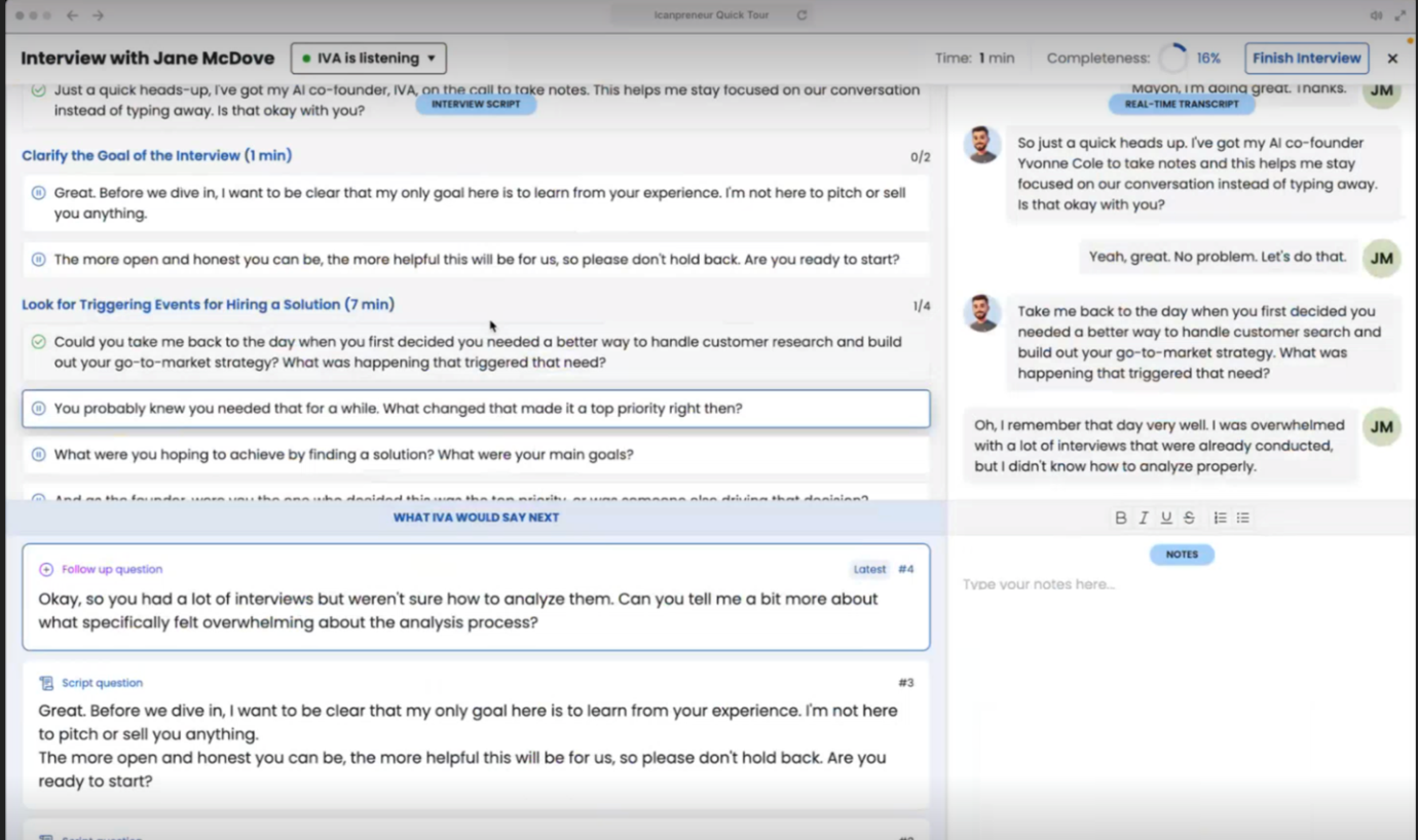 Screenshot 2026-05-28 at 9.47.32 AM A screenshot of the Icanpreneur interface, built with KendoReact components