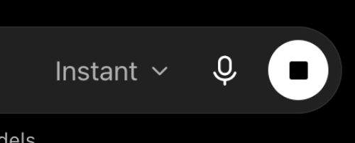 The stop generation button in ChatGPT