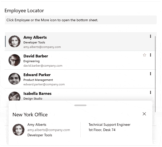 Bottomsheet Animation Telerik UI for .NET MAUI