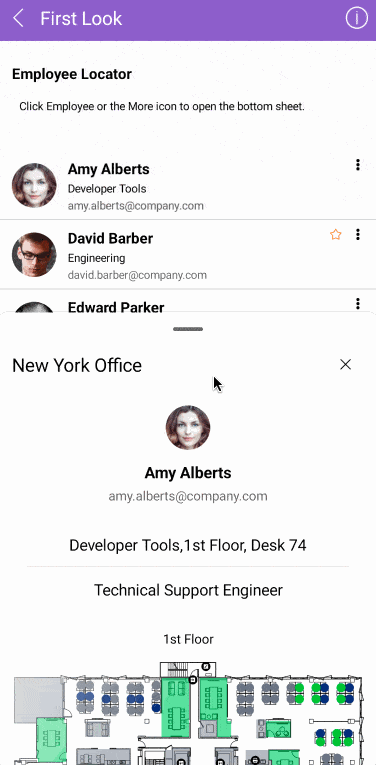 Swipe BottomSheet Telerik UI for .NET MAUI