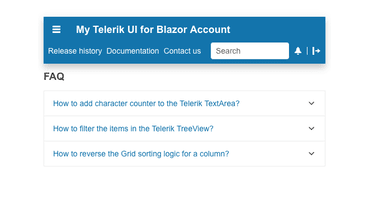 Telerik UI for Blazor AppBar-Overview small
