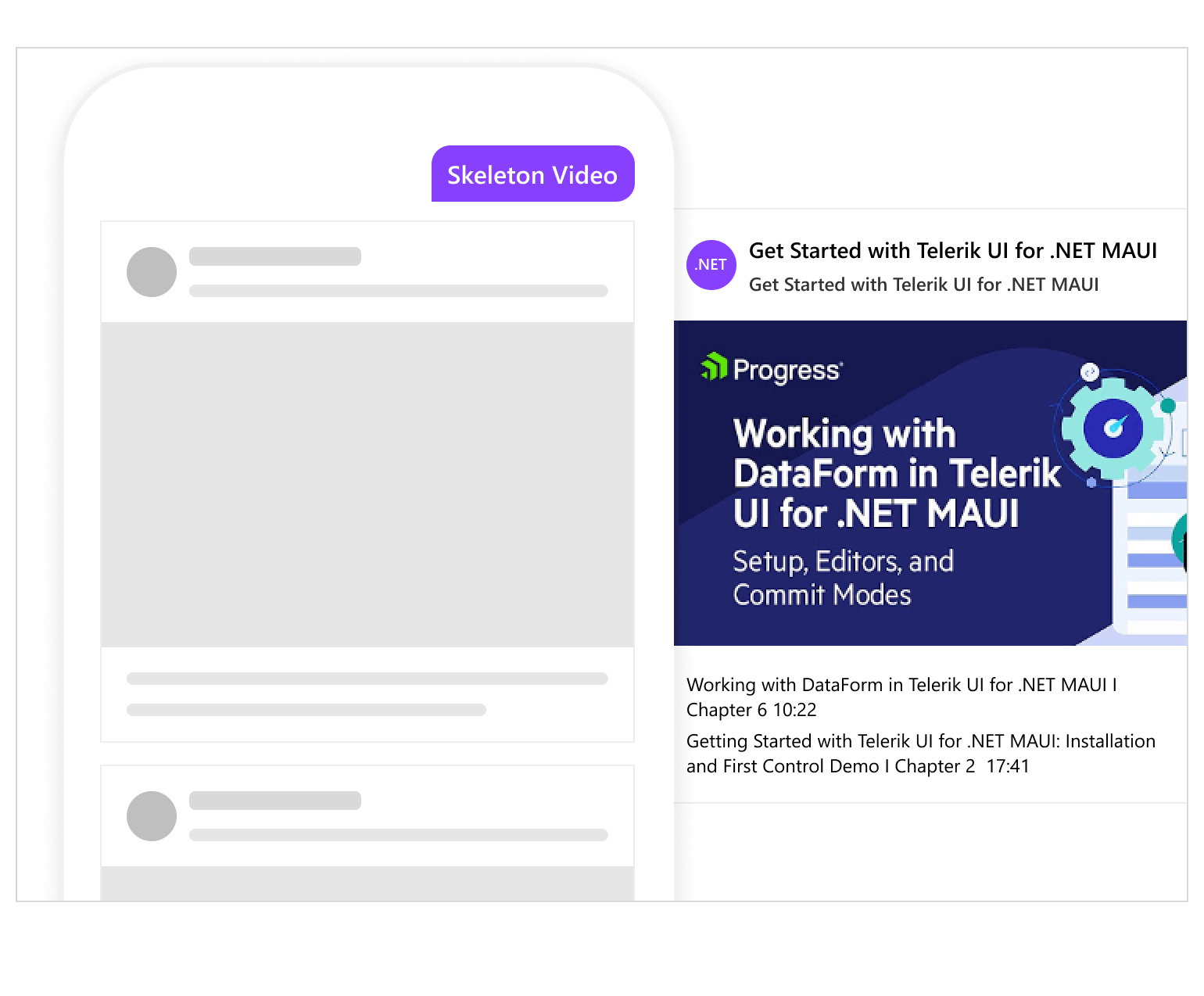 .NET MAUI Skeleton Video