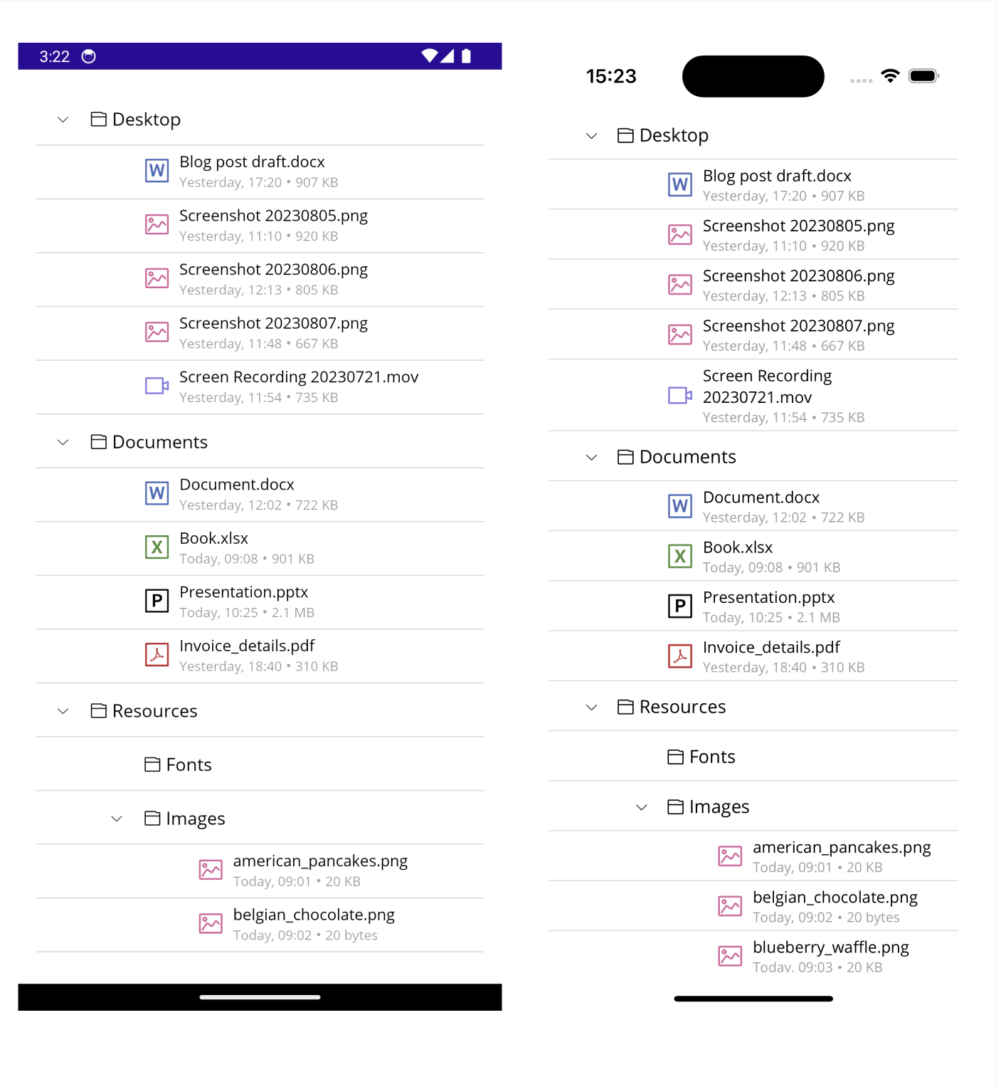 .NET MAUI TreeView on Android and iOS