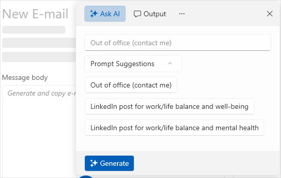 AI Prompt header