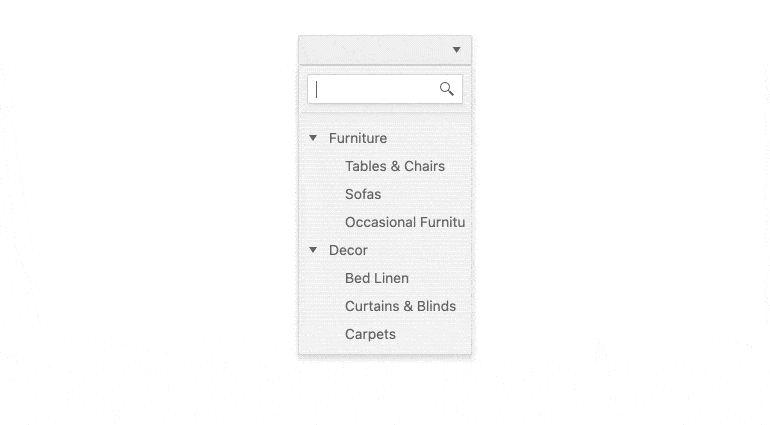 DropDownTree Filtering