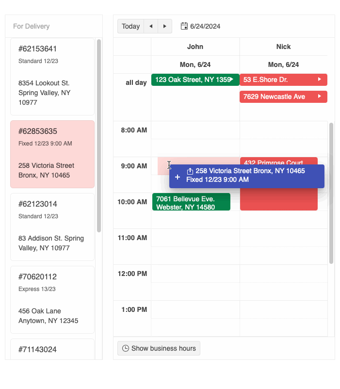 Scheduler Drag and Drop Scheduling