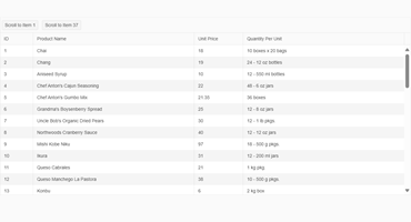 Data Grid - Scroll to 370x200