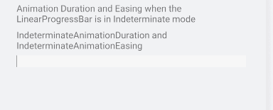 indeterminate progress animation duration and easing