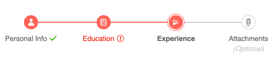 Stepper validation