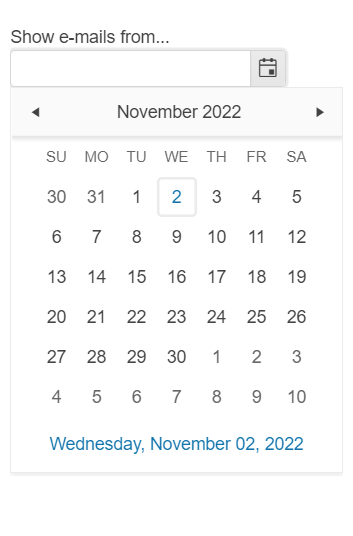 Kendo UI for jQuery DatePicker Component Floating Label