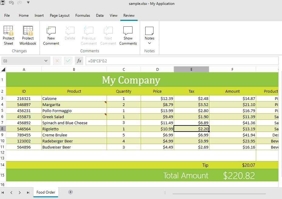 Edit notes in RadSpreadsheet for WPF