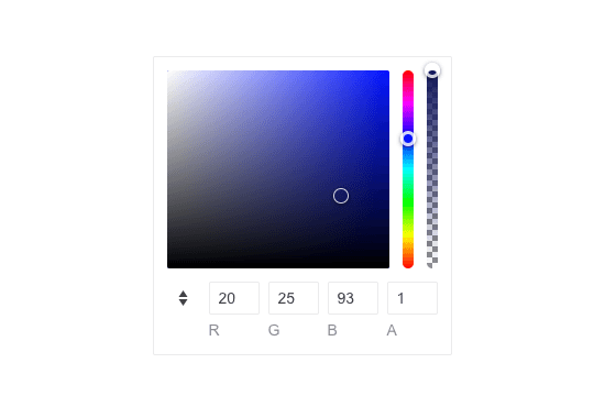 Telerik UI for Blazor ColorGradient - Header