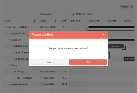 Telerik UI for Blazor Dialog - Header