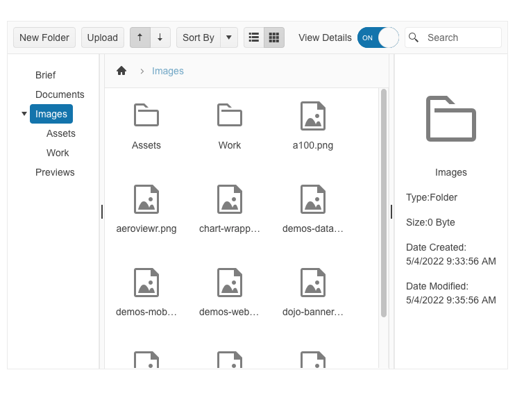 Telerik UI for Blazor FileManager Component