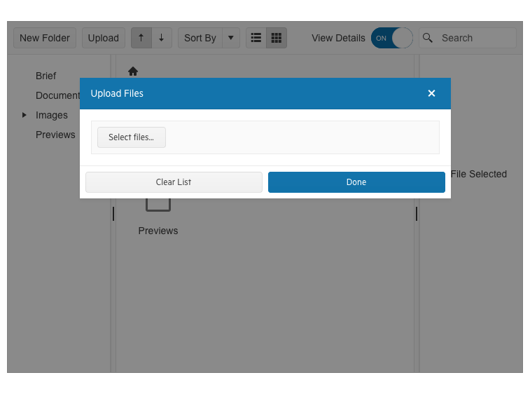 Telerik UI for Blazor FileManager Upload a File