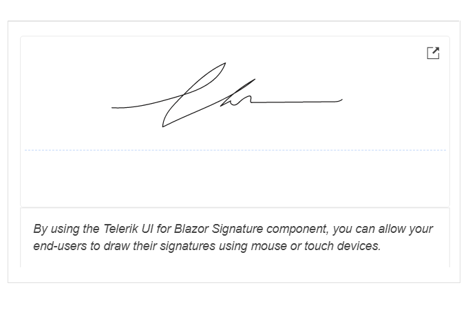Telerik UI for Blazor Signature Component - What's new