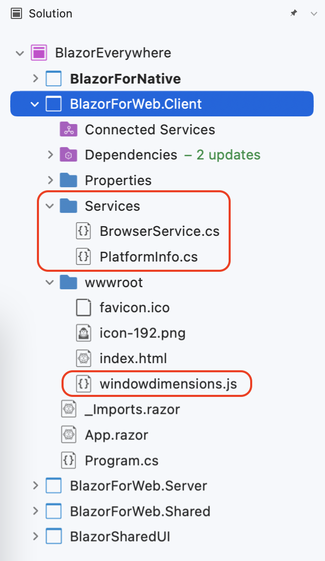 Blazor Implementations Across Web Native Blazor Implementations Across Web Native