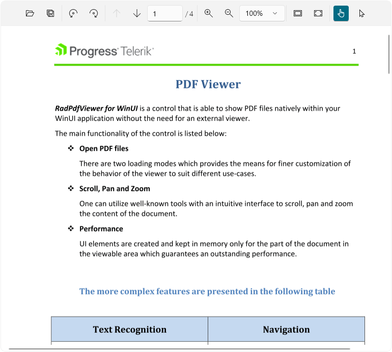 WinUI PdfViewer First Look