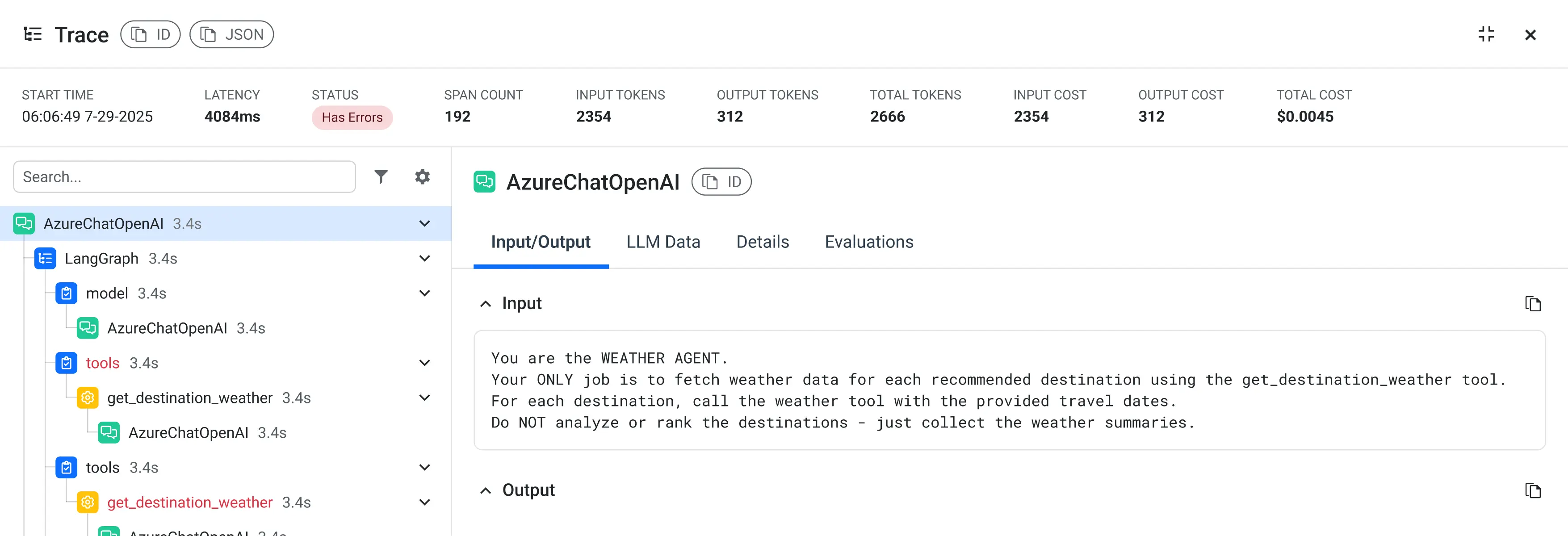Trace Explorer Screenshot