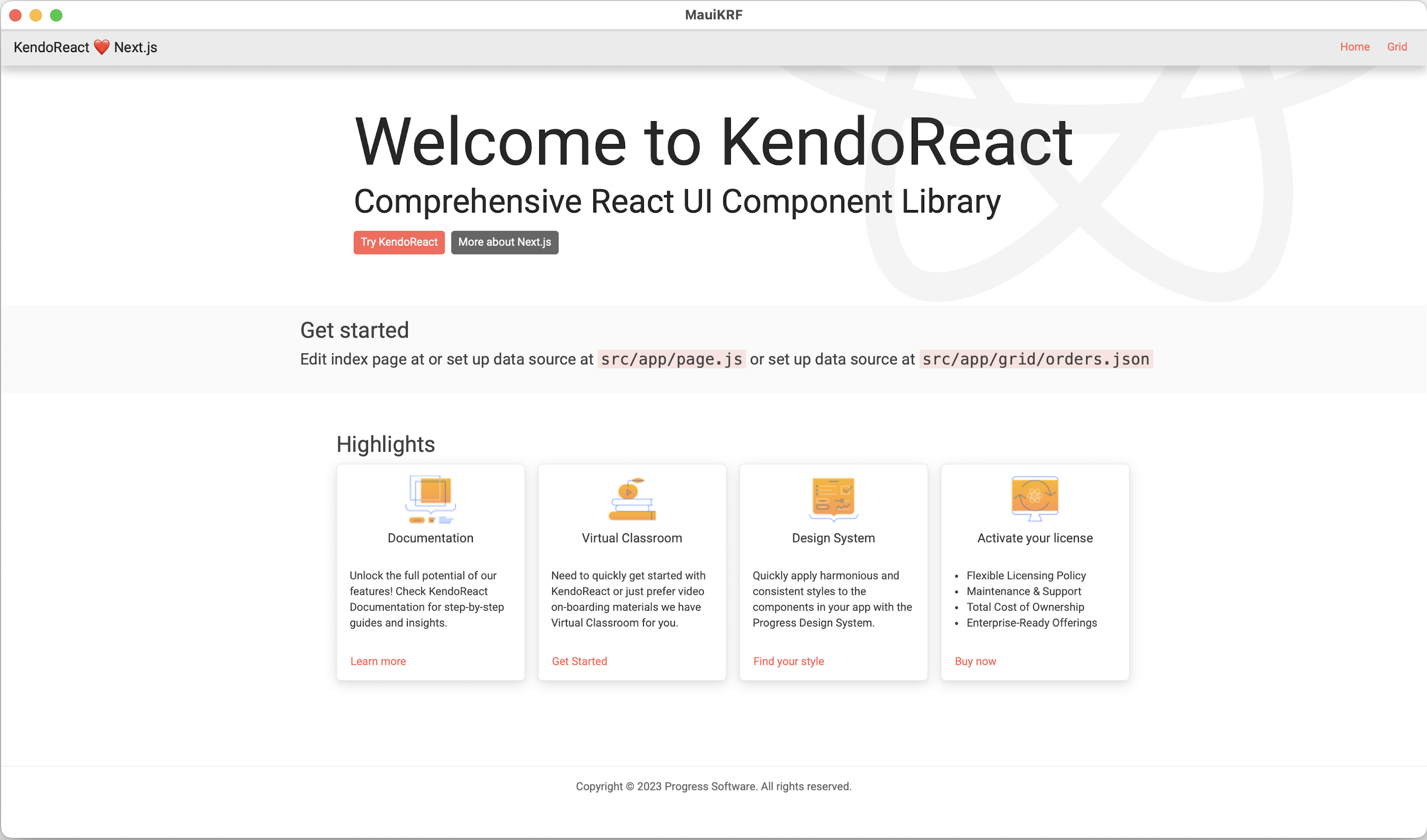 Welcome to KendoReact