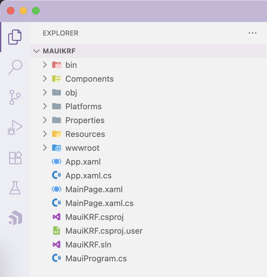 maui krf file structure