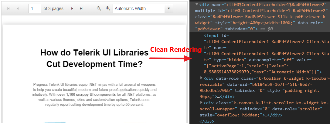 PdfViewer Clean Rendering