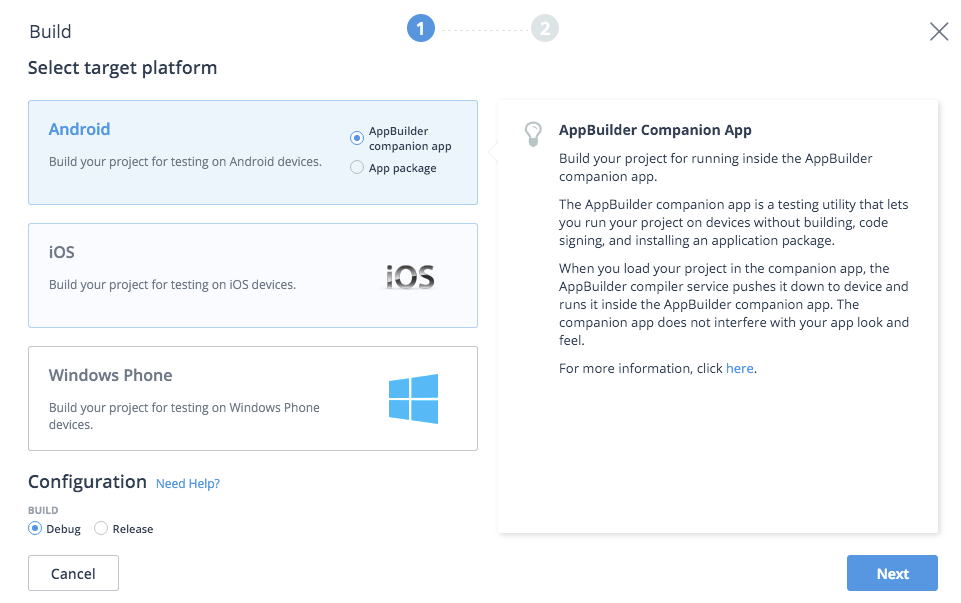 appbuilder build