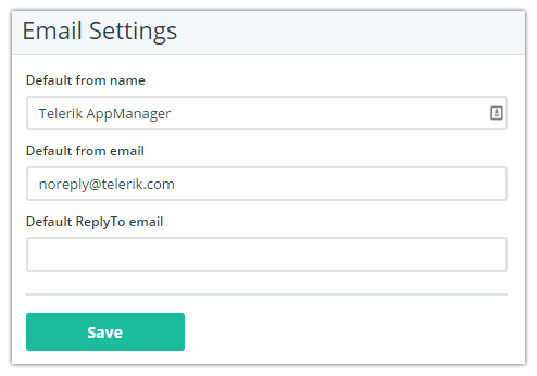 appmanager email settings appmanager email settings