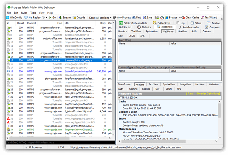 fiddler classic ui fiddler classic ui