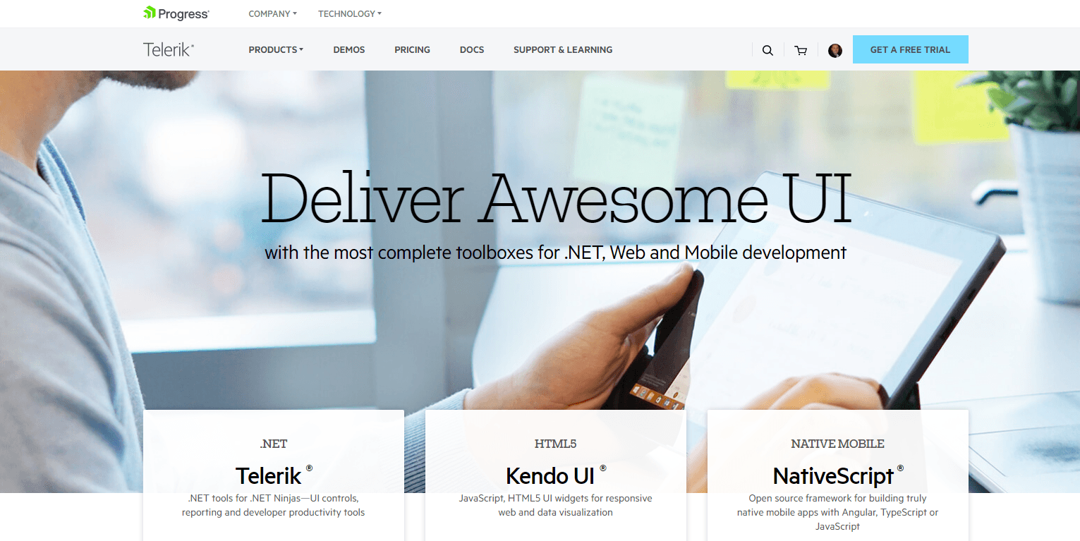 telerik-homepage