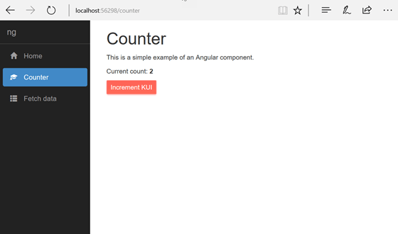 Counter with Kendo UI Button