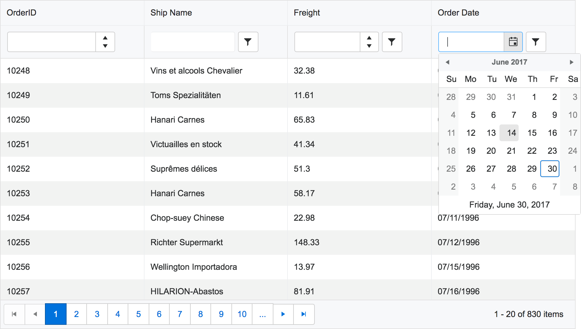 Tip #10 - Provide Type-Aware Filtering