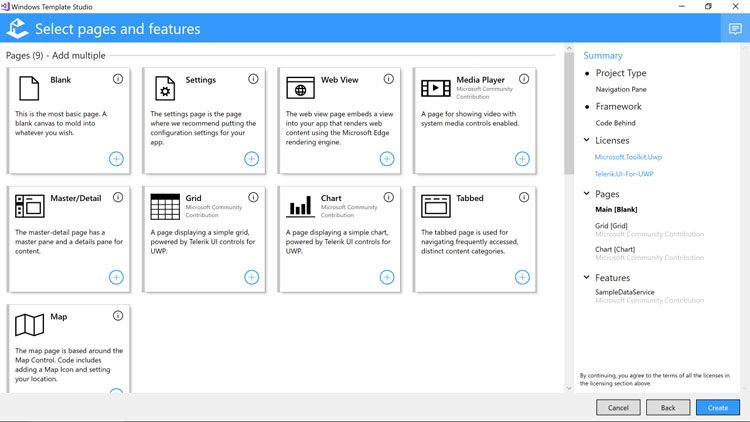 UI for UWP in WTS