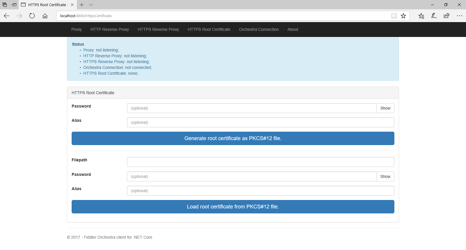 Fiddler Orchestra HTTP Root Certificate Fiddler Orchestra HTTP Root Certificate