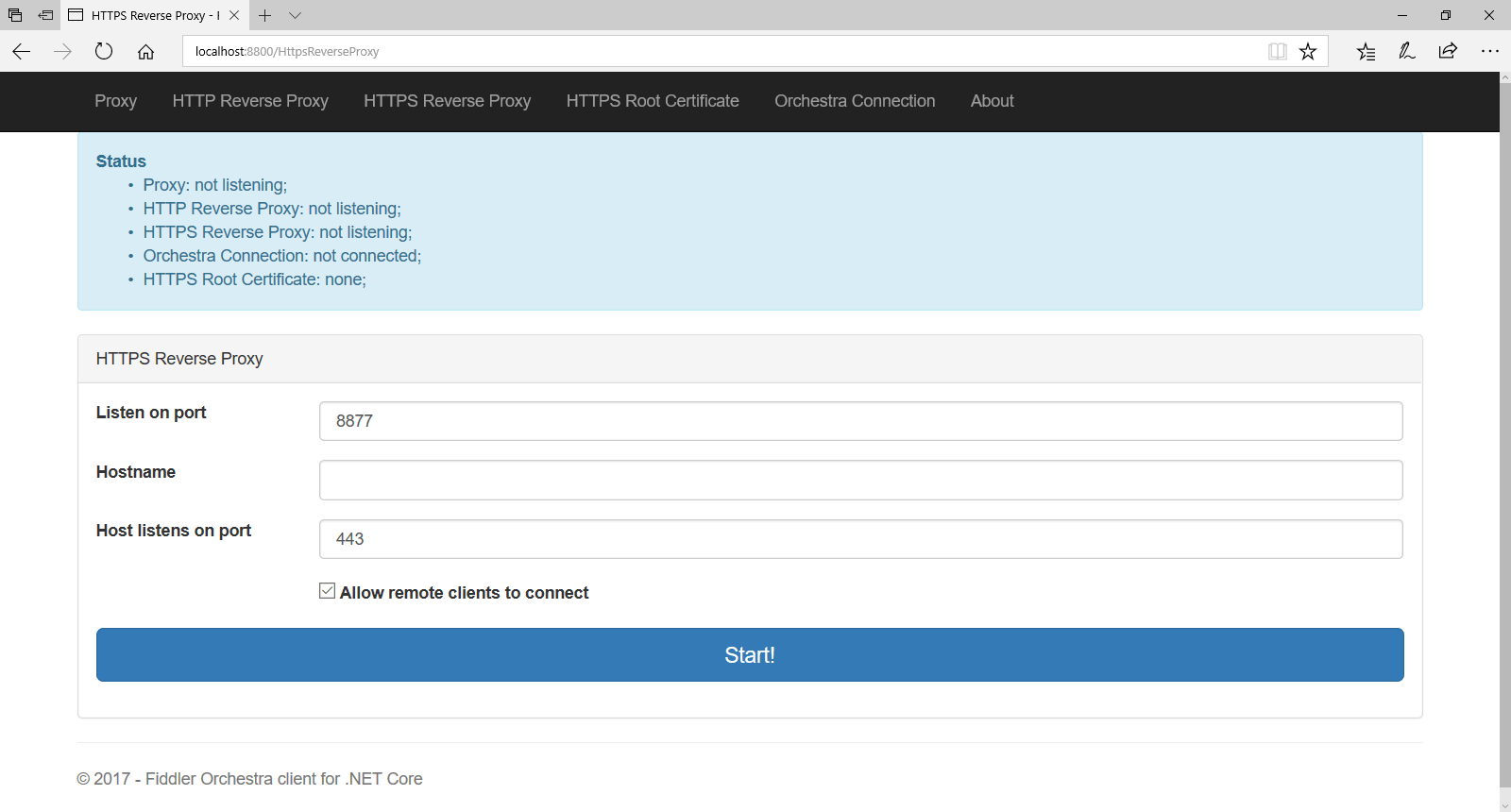 Fiddler Orchestra HTTPS Reverse Proxy