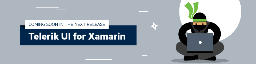 Sneak Peek of Telerik UI for Xamarin R1 2018 New Controls &amp; Design-Time Support_870x220